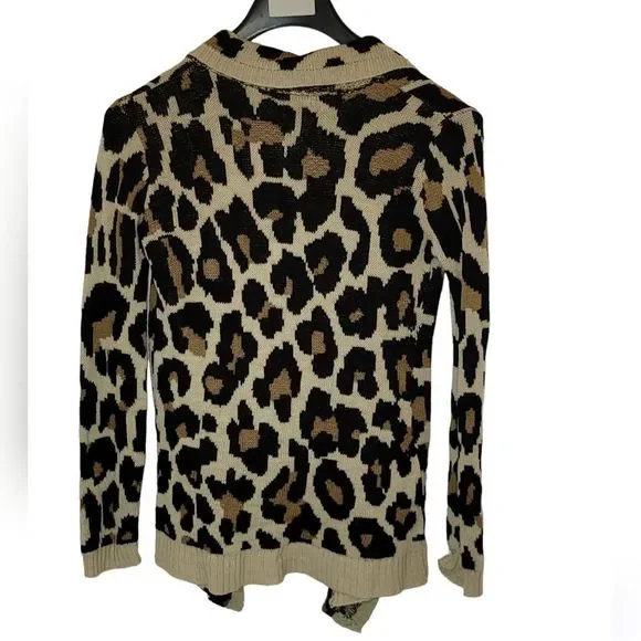 Say What? Animal Print Cardigan Size Medium - Picture 2 of 4